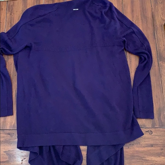 Lululemon deep purple cardigan/wrap sweater - Picture 3 of 6